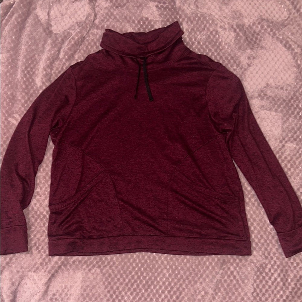 Old Navy Maroon Turtleneck Active Sweater
